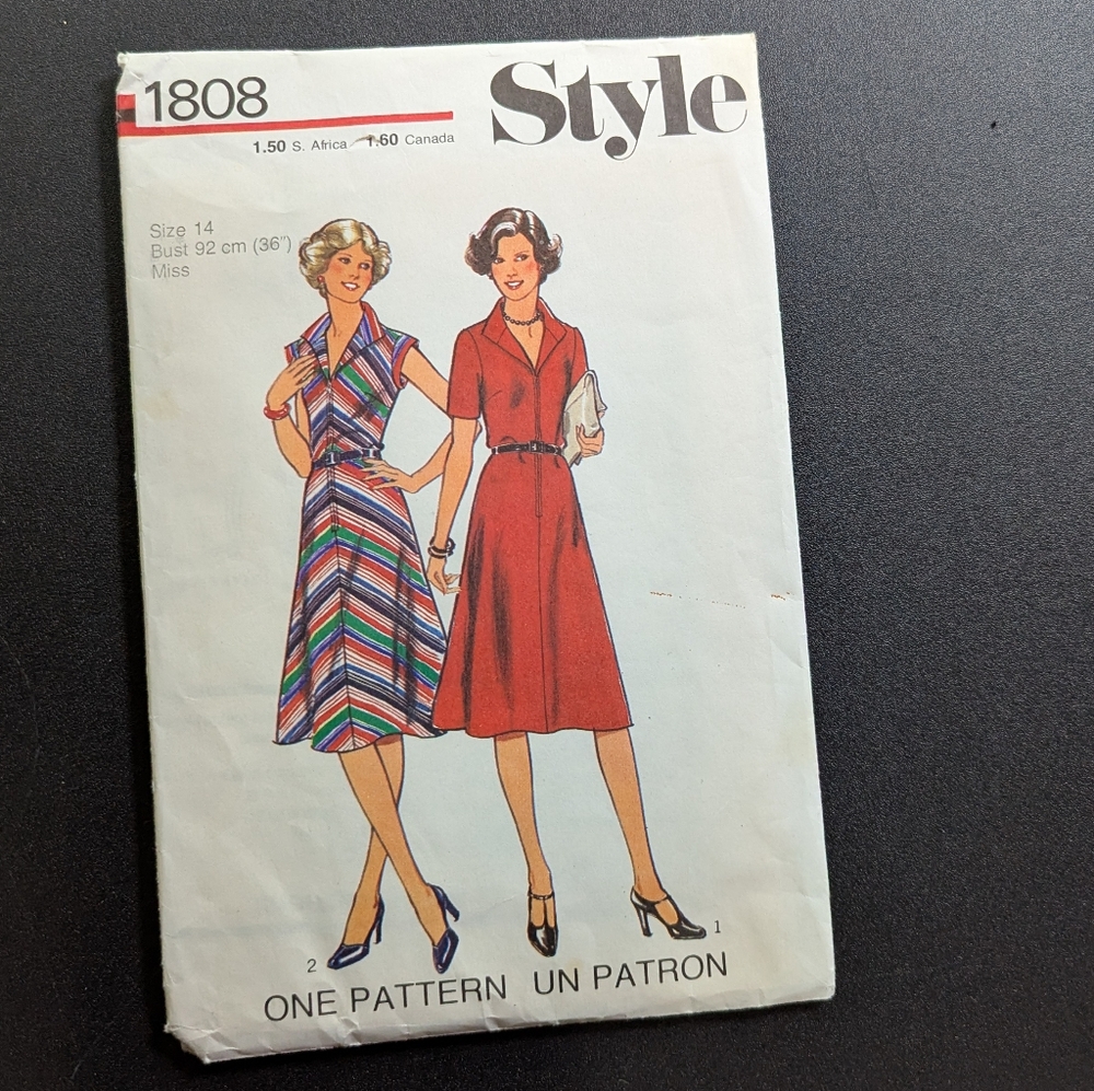 Vintage Style Dress Pattern - 1808